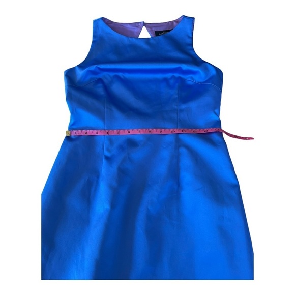 Laundry By Shelli Segal periwinkle satin dress size 8P New with tags - Picture 5 of 10